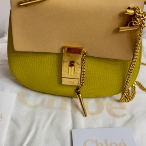 Chloe Drew Bag; Designer Chloe Two-Tone Drew Bag In Excellent Condition - Picture 4 of 14